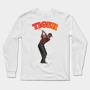 Tiger Woods Golf Swing Long Sleeve T-Shirt